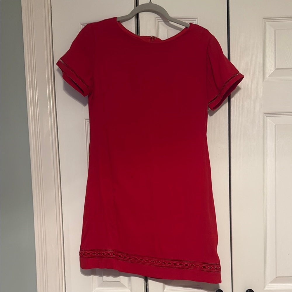 Lulu's Red Short Sleeve Dress